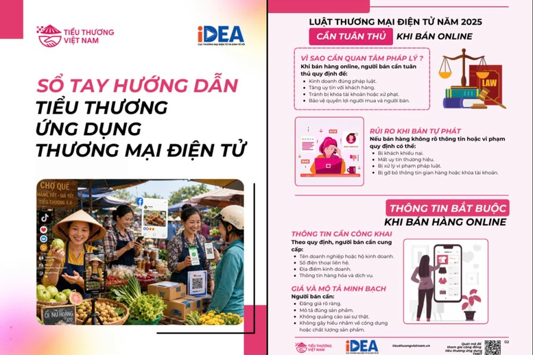 Sổ tay hướng dẫn tiểu thương ứng dụng thương mại điện tử năm 2026
