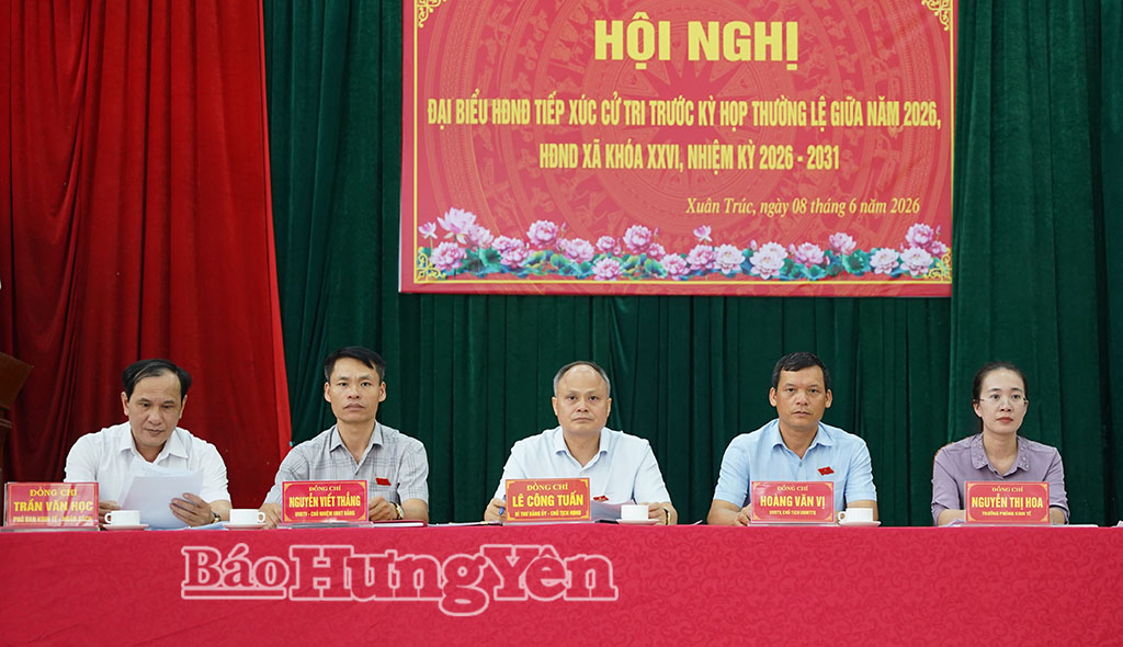 Các đại biểu HĐND xã Xuân Trúc.