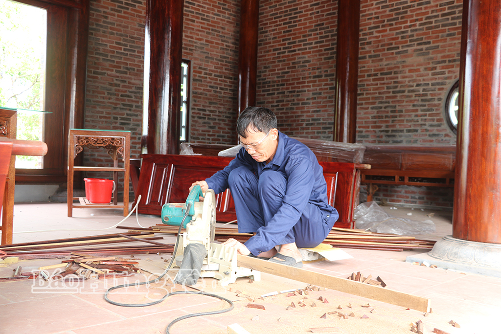 Các đơn vị thi công đẩy nhanh tiến độ hoàn thiện các hạng mục công trình.