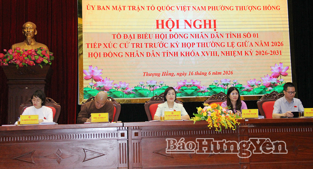 Tổ đại biểu HĐND tỉnh số 1 dự hội nghị.
