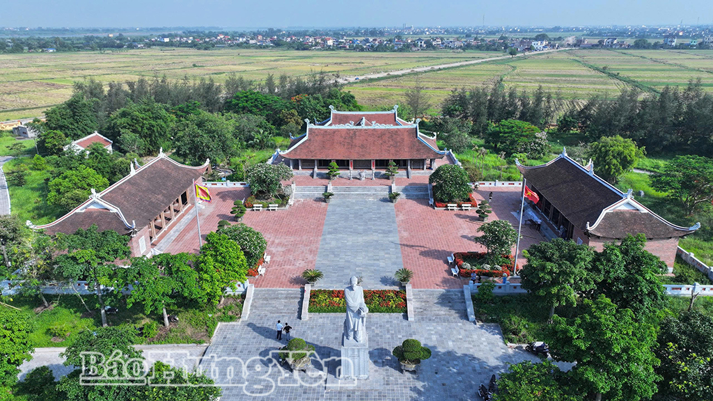 Toàn cảnh khu lưu niệm Danh nhân văn hóa Lê Quý Đôn.