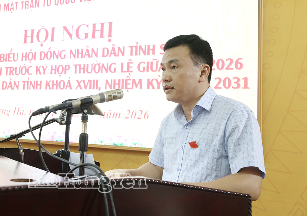 Đại biểu HĐND tỉnh báo cáo dự kiến nội dung, chương trình kỳ họp thường lệ giữa năm 2026, HĐND tỉnh khóa XVIII, nhiệm kỳ 2026 – 2031.