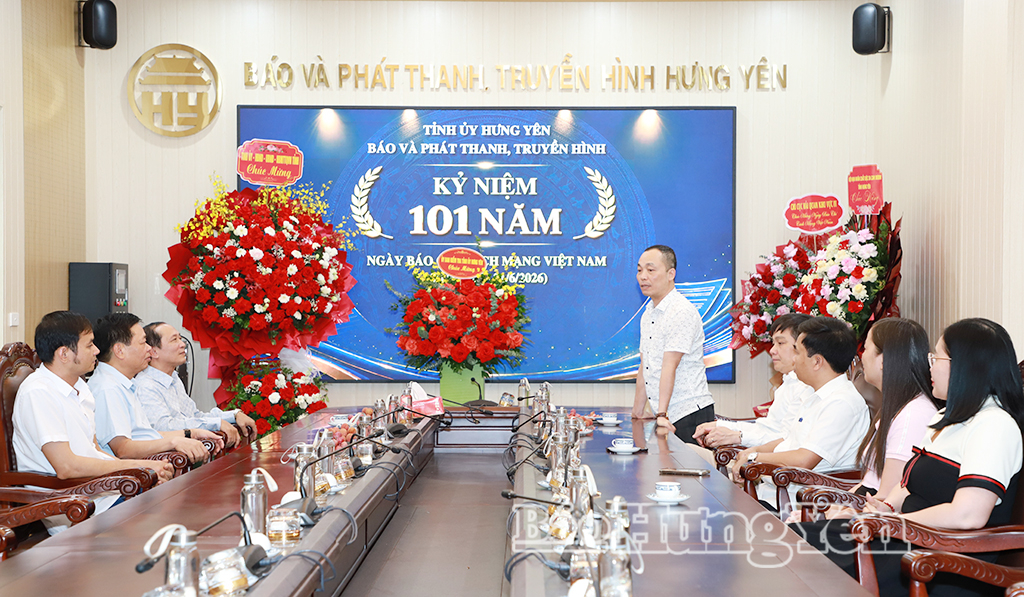 Lãnh đạo Báo và Phát thanh, Truyền hình Hưng Yên trân trọng cảm ơn sự quan tâm của đồng chí Chủ nhiệm Ủy ban Kiểm tra Tỉnh ủy.