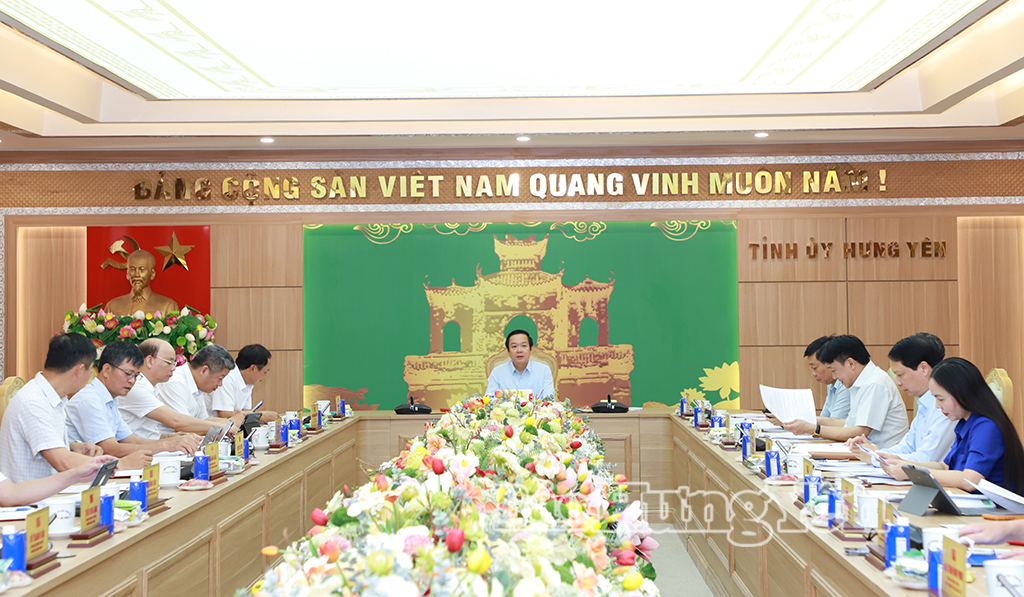 Ban Thường vụ Tỉnh ủy thảo luận, cho ý kiến về nhiều nội dung quan trọng
