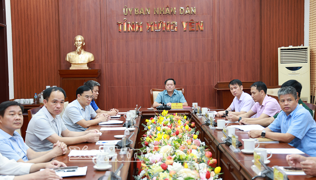 Các đại biểu dự hội nghị tại điểm cầu tỉnh Hưng Yên.