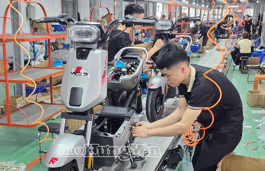 Sản phẩm của Công ty TNHH Xe điện xe máy đạt tỷ lệ nội địa hóa 70%.