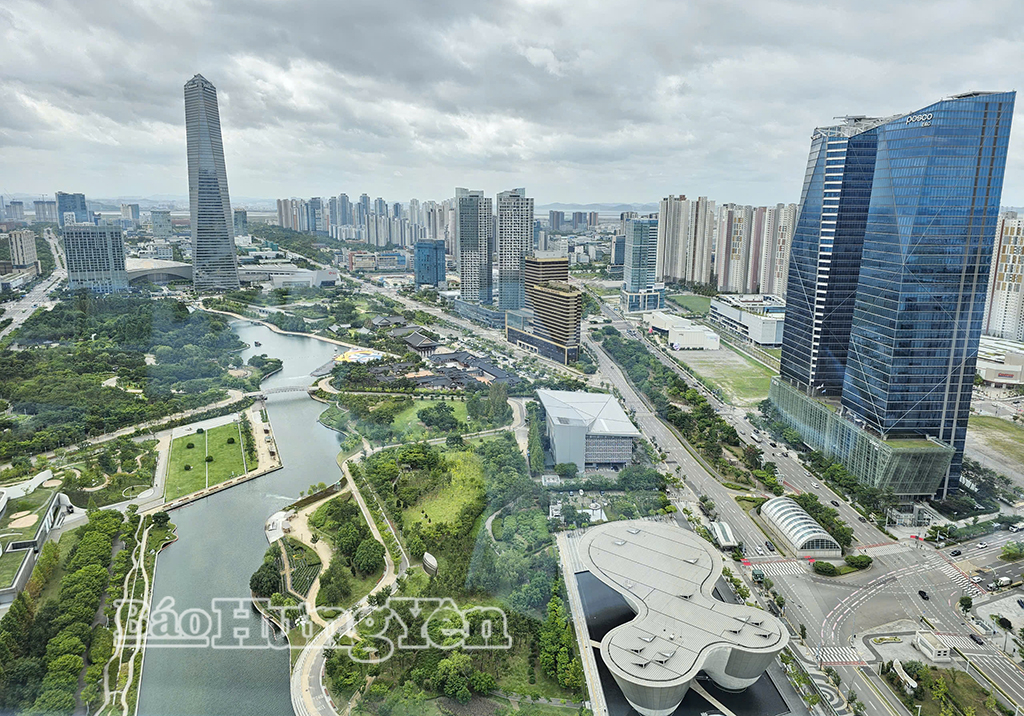 Toàn cảnh Khu kinh tế tự do Incheon (IFEZ).