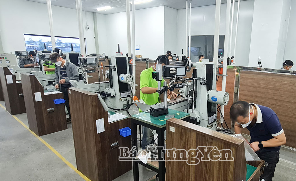 Xưởng cơ khí chính xác của Công ty TNHH Lotes Việt Nam tại KCN Liên Hà Thái, xã Thái Thụy.