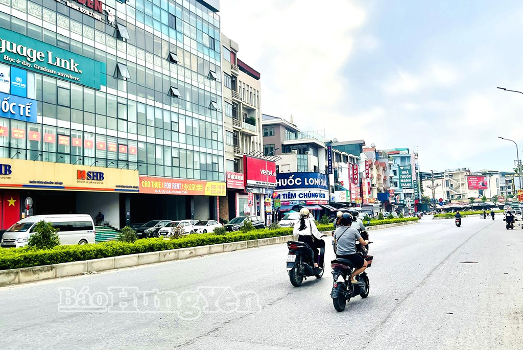 Diện mạo đô thị phường Mỹ Hào ngày càng khang trang, hiện đại.