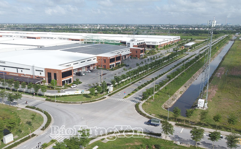 Hạ tầng kỹ thuật của KCN Liên Hà Thái được đầu tư đồng bộ, hiện đại, xanh và thông minh.