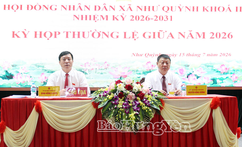 Chủ tọa kỳ họp.