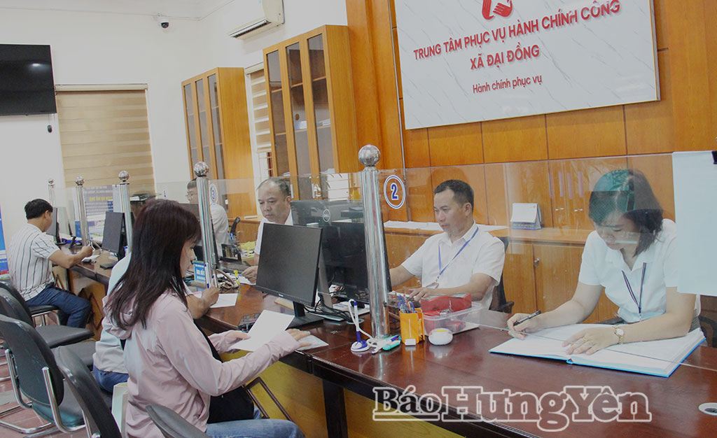 Xã Đại Đồng xây dựng nền hành chính thân thiện, hiện đại, vì Nhân dân phục vụ.