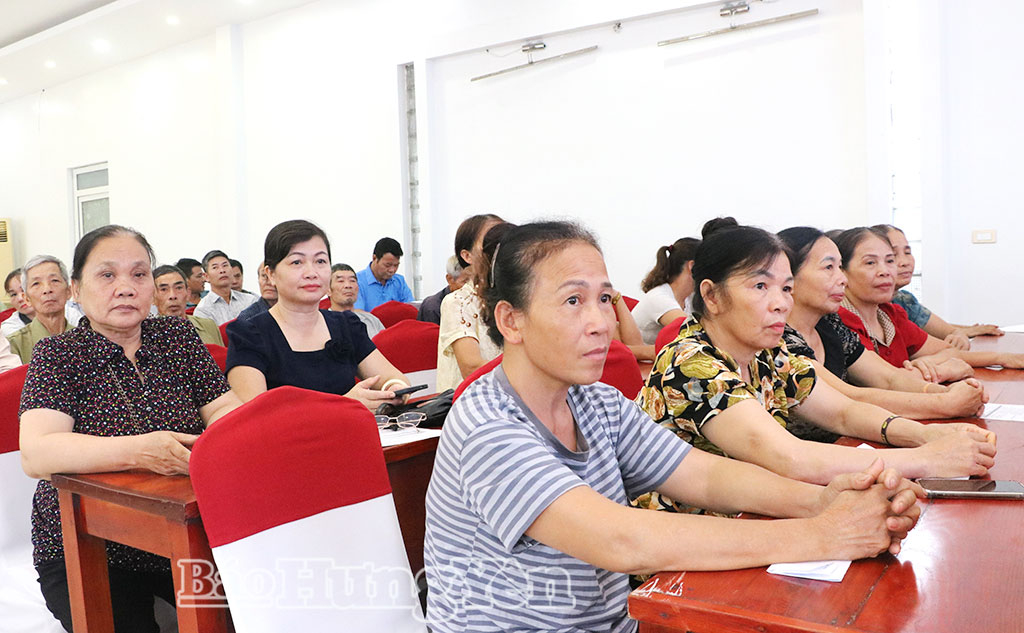 Các học viên dự hội nghị tập huấn.