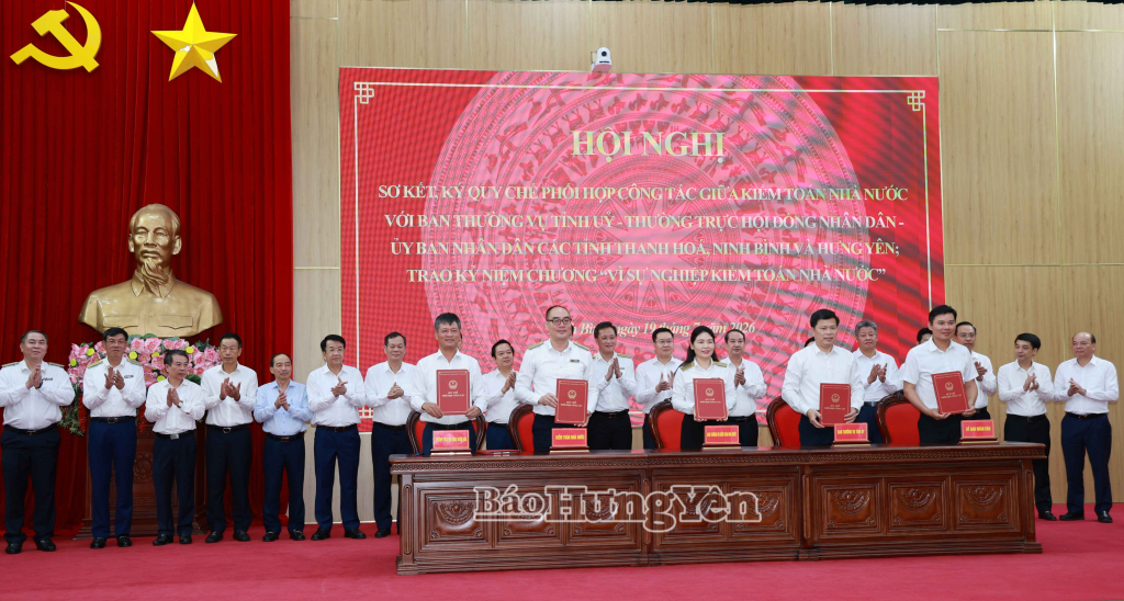 Ký kết Quy chế phối hợp giữa Kiểm toán nhà nước với Ban Thường vụ Tỉnh ủy, Thường trực HĐND, UBND tỉnh Hưng Yên.