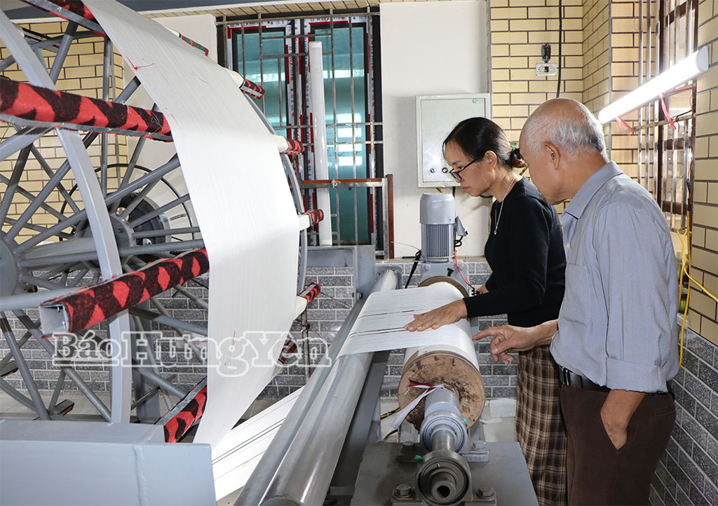 Doanh nghiệp tư nhân Dệt Đại Hòa đầu tư trang thiết bị hiện đại, nâng cao năng lực sản xuất.