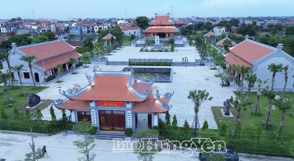 Khu lưu niệm Anh hùng liệt sĩ Bùi Thị Cúc tại thôn Vân Mạc, xã Xuân Trúc sau khi được hoàn thành.