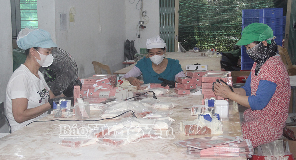 Sản xuất tại Công ty TNHH Phù Sa Group, xã Tân Thuận.
