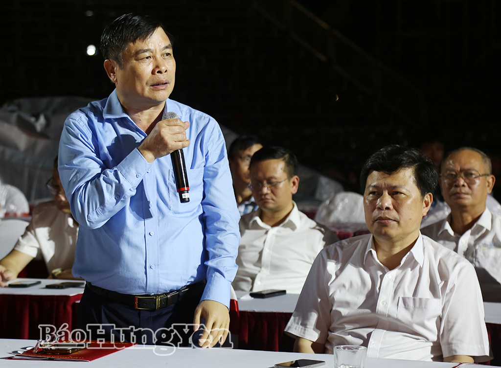 Đồng chí Phạm Văn Nghiêm, Phó Chủ tịch UBND tỉnh phát biểu tại chương trình tổng duyệt.