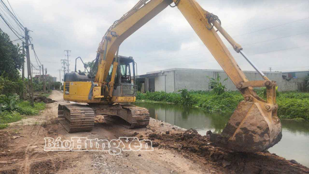 Tuyến đường khu dân cư tổ dân phố Cầu Nhân được đầu tư xây dựng đồng bộ.