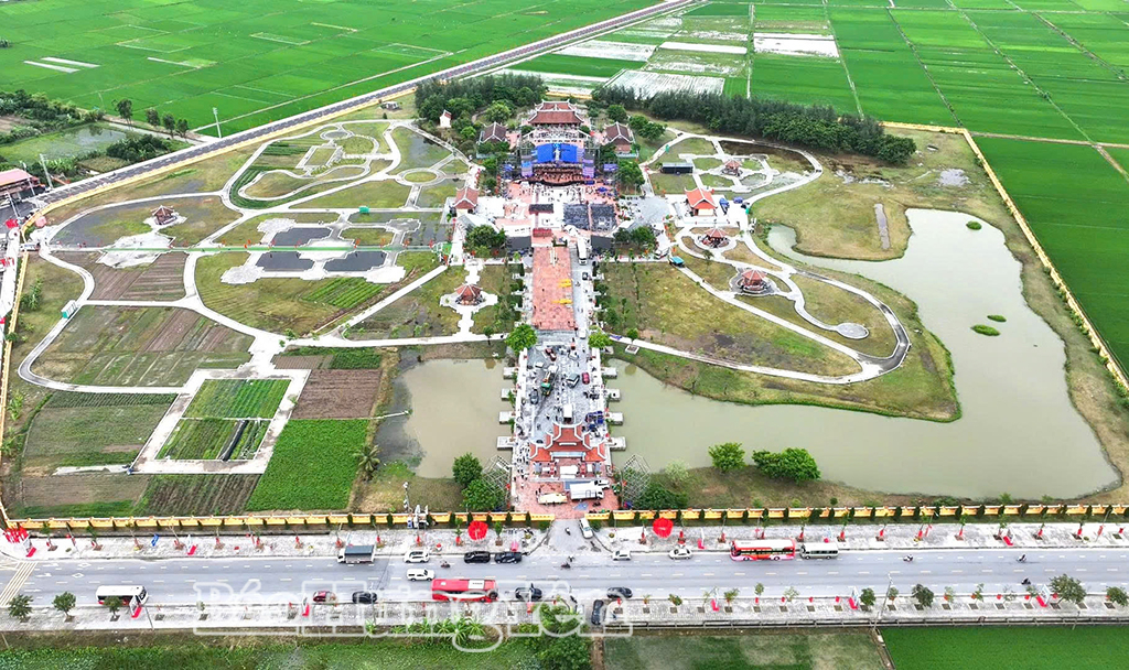 Toàn cảnh Khu lưu niệm Danh nhân văn hóa Lê Quý Đôn (xã Lê Quý Đôn) trước lễ kỷ niệm.