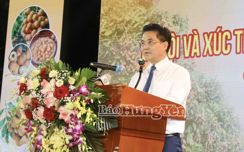 Đồng chí Lê Quang Hòa, Ủy viên Ban Thường vụ Tỉnh ủy, Phó Chủ tịch UBND tỉnh phát biểu khai mạc.