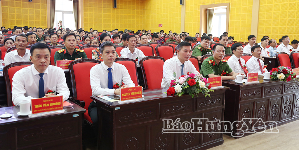 Các đại biểu dự Ngày hội Toàn dân bảo vệ an ninh Tổ quốc năm 2026 xã Hưng Hà.