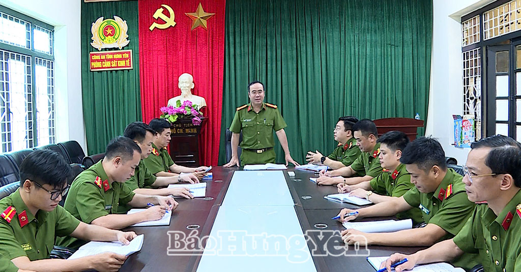Phòng Cảnh sát kinh tế triển khai nhiệm vụ.