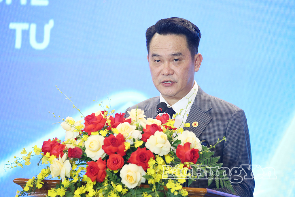 Ông Đặng Hồng Anh, Phó Chủ tịch Hội Liên hiệp thanh niên Việt Nam, Chủ tịch Hội Doanh nhân trẻ Việt Nam, Chủ tịch Diễn đàn Kinh tế tư nhân Việt Nam 2026 phát biểu khai mạc diễn đàn.