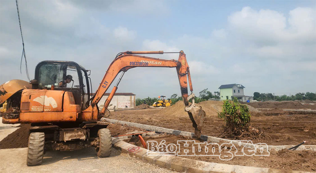 Hạ tầng khu tái định cư xã Bình Nguyên cơ bản hoàn thành.