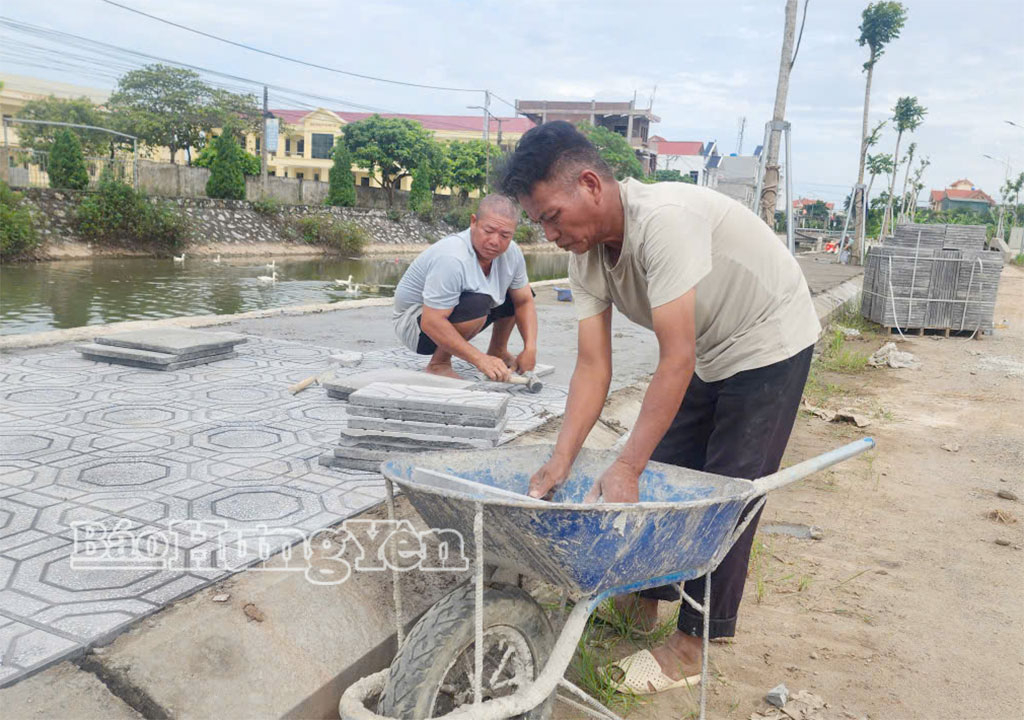 Hạ tầng khu tái định cư xã Trà Giang cơ bản hoàn thành.