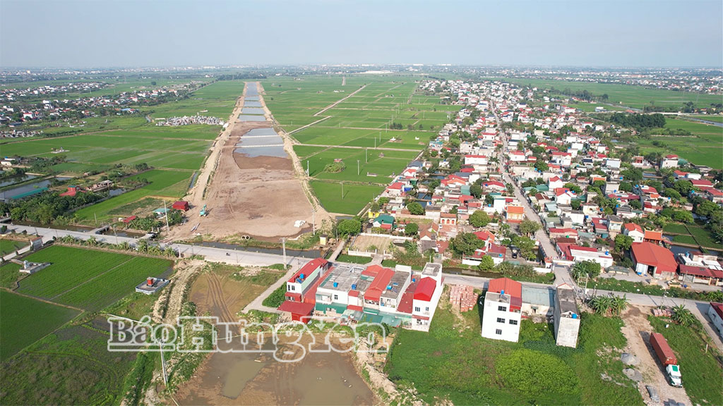 Dự án cao tốc CT.08 đoạn qua xã Tây Thái Ninh.