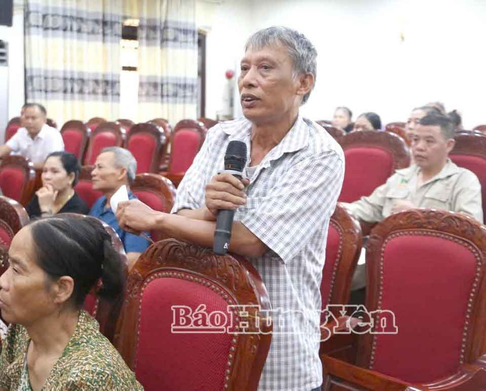 Người dân đồng thuận chủ trương thu hồi đất thực hiện dự án khucông nghiệp số 10.