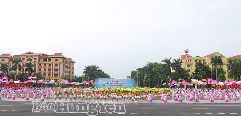 Màn đồng diễn nghệ thuật tại Đại hội. 