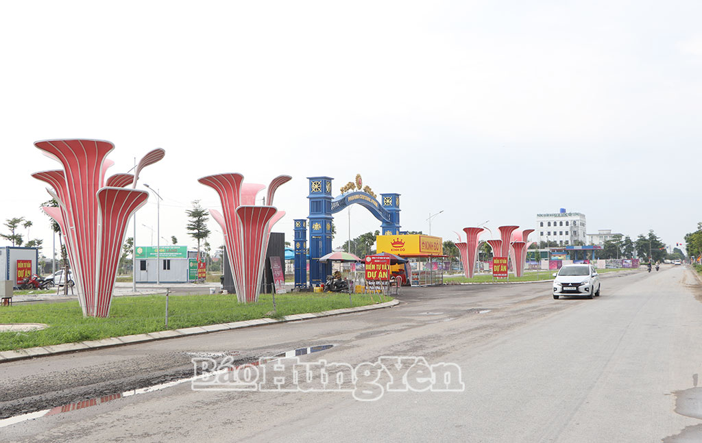 Một góc khu nhà ở thương mại Parama Central Park, góp phần tạo diện mạo mới cho xã Kiến Xương.