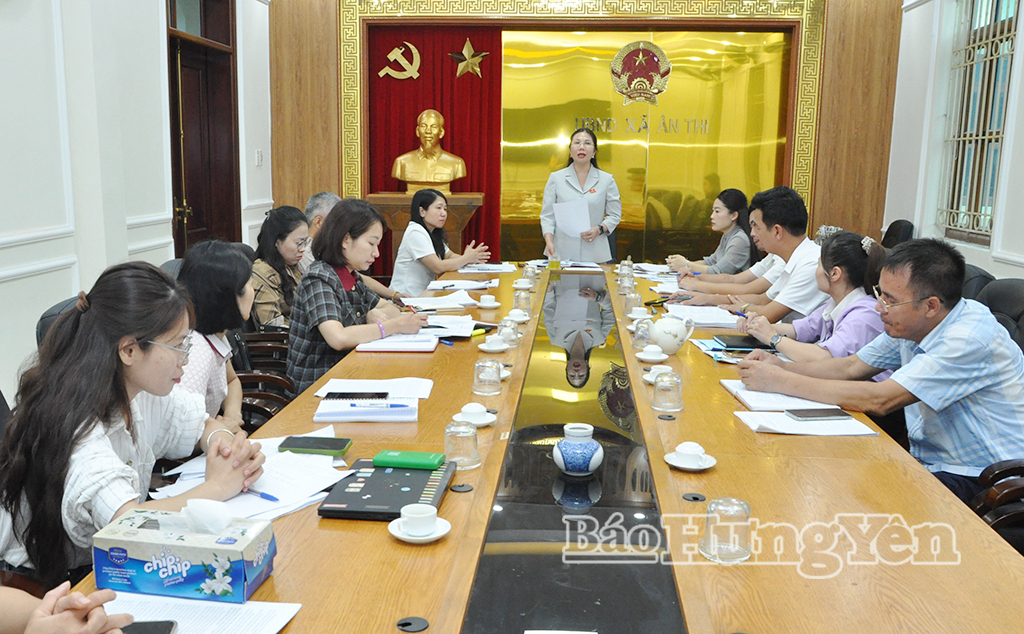 Đồng chí Trần Thị Tuyết Hương, Phó Chủ tịch HĐND tỉnh phát biểu tạo buổi làm việc.