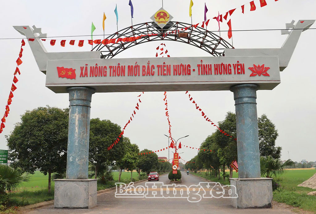 Đường vào xã Bắc Tiên Hưng.