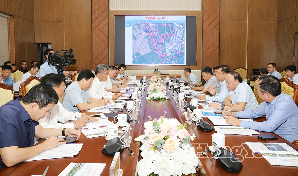 Các đại biểu dự buổi làm việc.