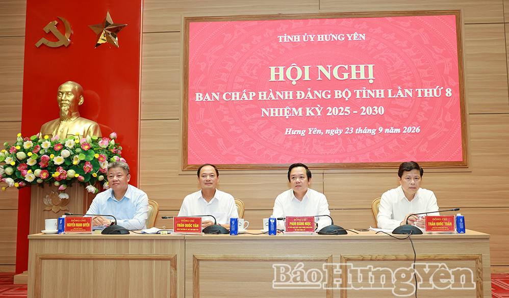 Hội nghị Ban Chấp hành Đảng bộ tỉnh lần thứ 8