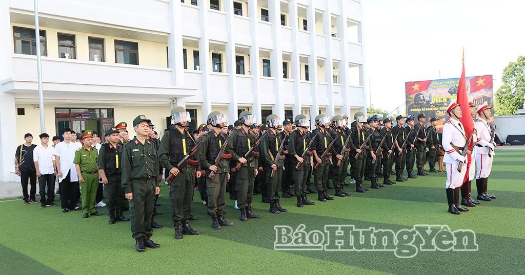 Các đơn vị tham gia diễn tập.