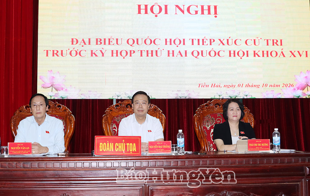 Đoàn ĐBQH tỉnh dự hội nghị.
