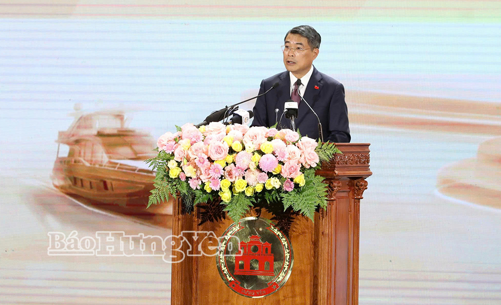 Thủ tướng Chính phủ Lê Minh Hưng phát biểu tại hội nghị.