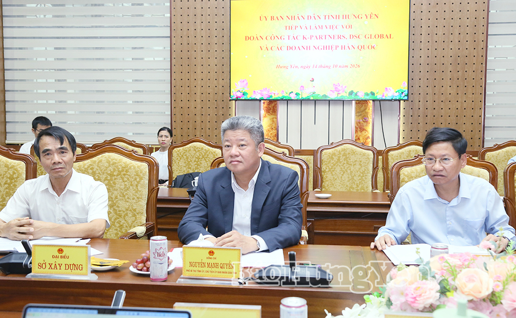 Các doanh nghiệp Hàn Quốc mong muốn tìm hiểu cơ hội đầu tư, hợp tác tại Hưng Yên