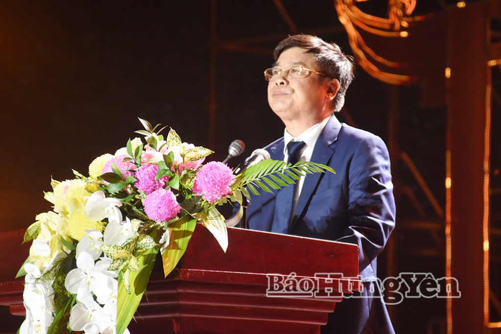 Đồng chí Phạm Văn Nghiêm, Phó Chủ tịch UBND tỉnh phát biểu khai mạc lễ hội chùa Keo mùa Thu năm 2026.