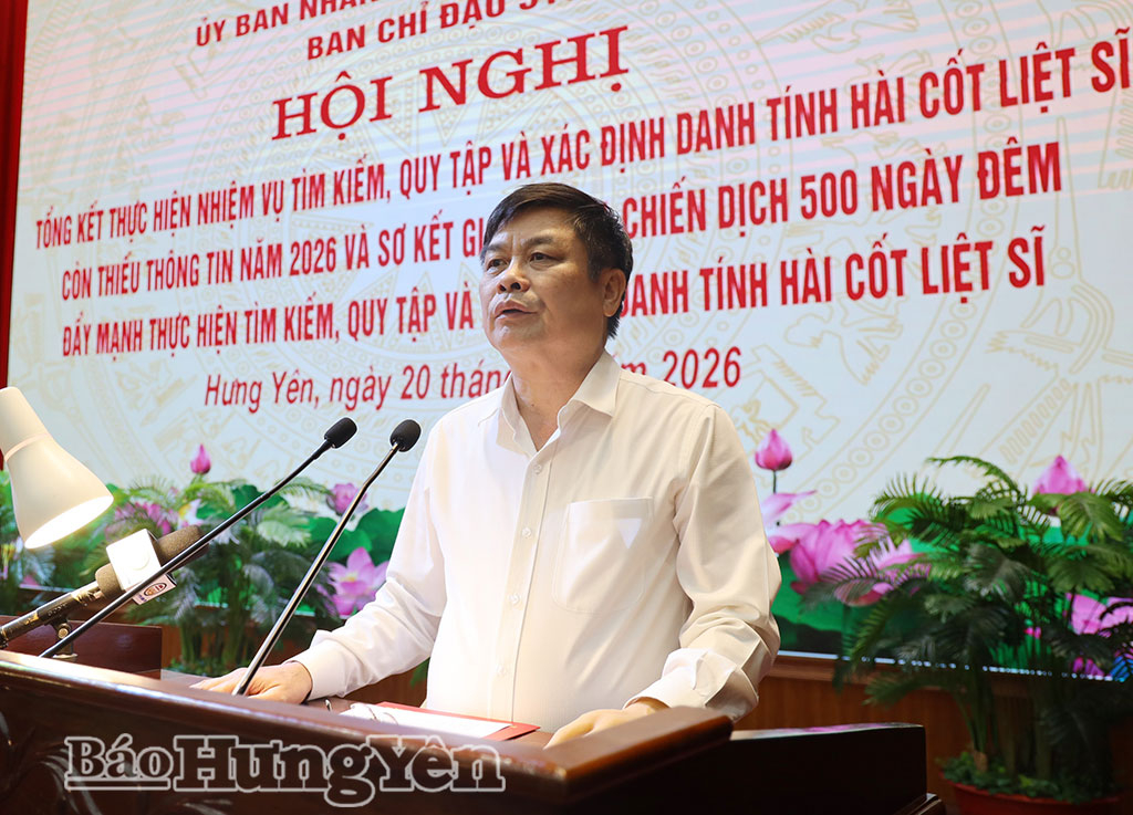 Đồng chí Phạm Văn Nghiêm, Phó Chủ tịch UBND tỉnh, Trưởng ban Chỉ đạo 515 tỉnh phát biểu kết luận hội nghị.