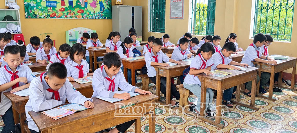 Sau sắp xếp trường học, xã Ngự Thiên có thêm điều kiện tập trung nguồn lực đầu tư cho hoạt động giáo dục.