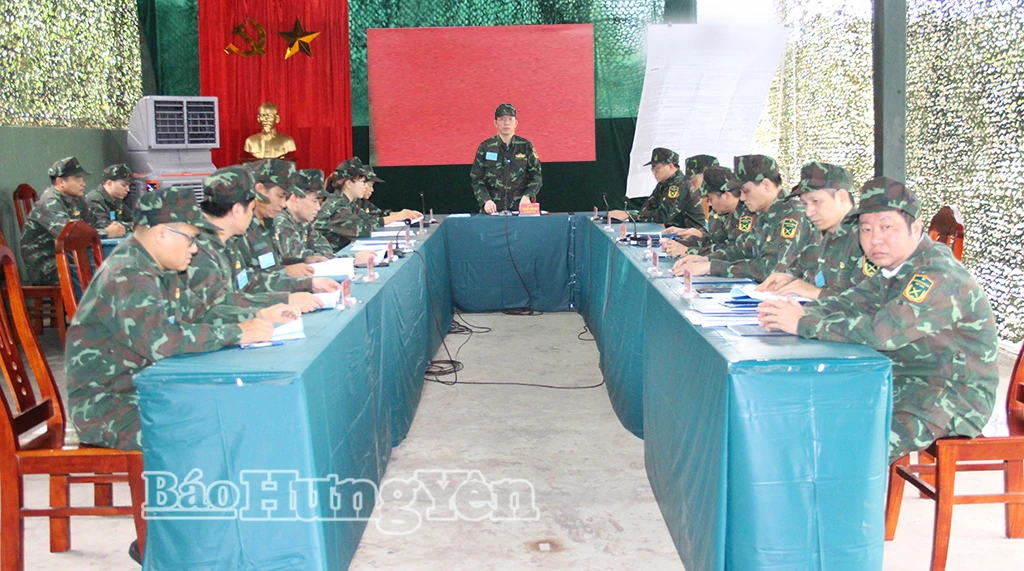 Thực hiện nội dung diễn tập vận hành cơ chế.